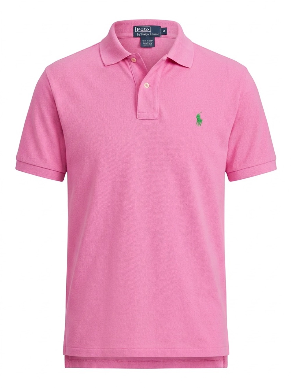Ralph Lauren Pink Short-Sleeve Polo with Green Pony